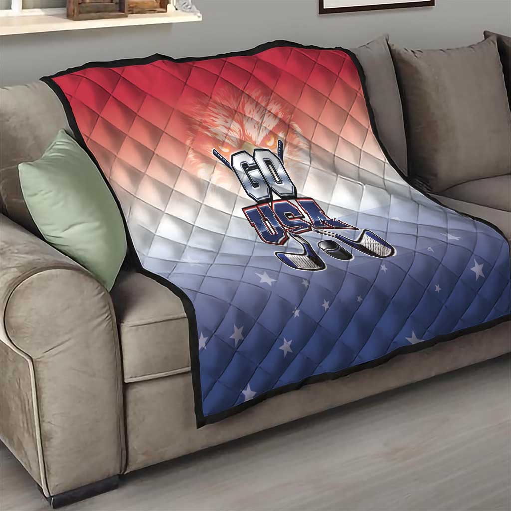 USA Ice Hockey Team Quilt Go USA Unique Style