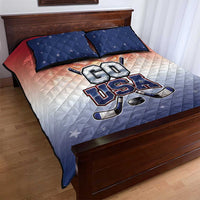 USA Ice Hockey Team Quilt Bed Set Go USA Unique Style
