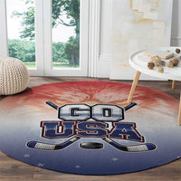 USA Ice Hockey Team Round Carpet Go USA Unique Style