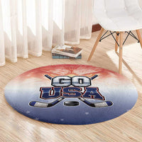 USA Ice Hockey Team Round Carpet Go USA Unique Style