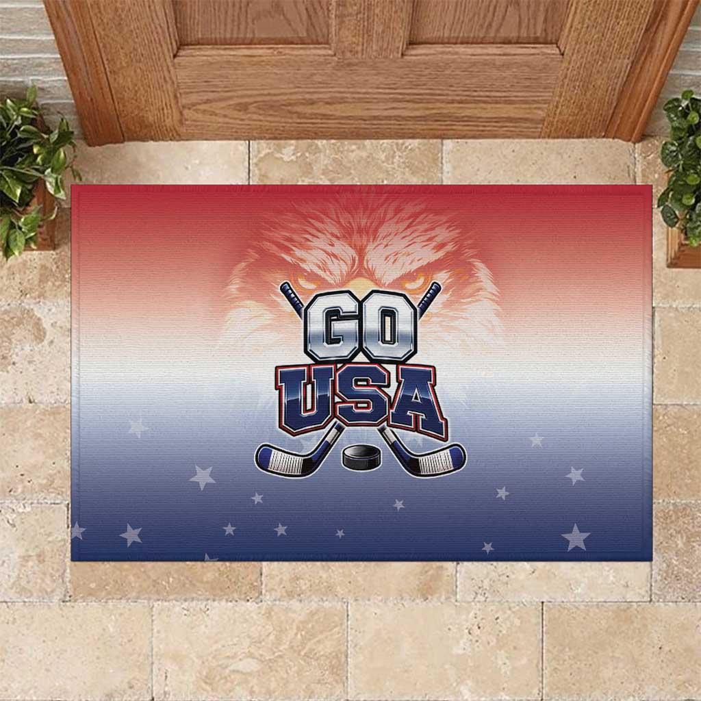 USA Ice Hockey Team Rubber Doormat Go USA Unique Style