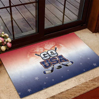 USA Ice Hockey Team Rubber Doormat Go USA Unique Style