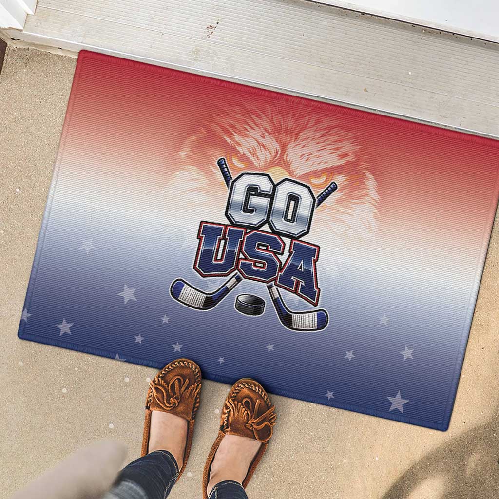 USA Ice Hockey Team Rubber Doormat Go USA Unique Style