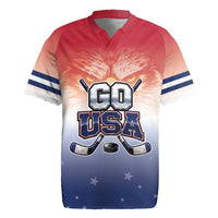 Custom USA Ice Hockey Team Rugby Jersey Go USA Unique Style