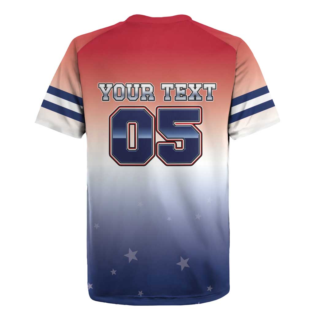 Custom USA Ice Hockey Team Rugby Jersey Go USA Unique Style