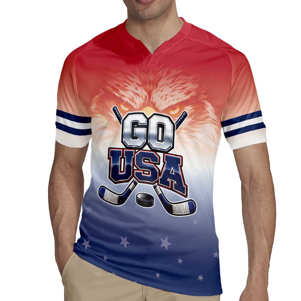 Custom USA Ice Hockey Team Rugby Jersey Go USA Unique Style
