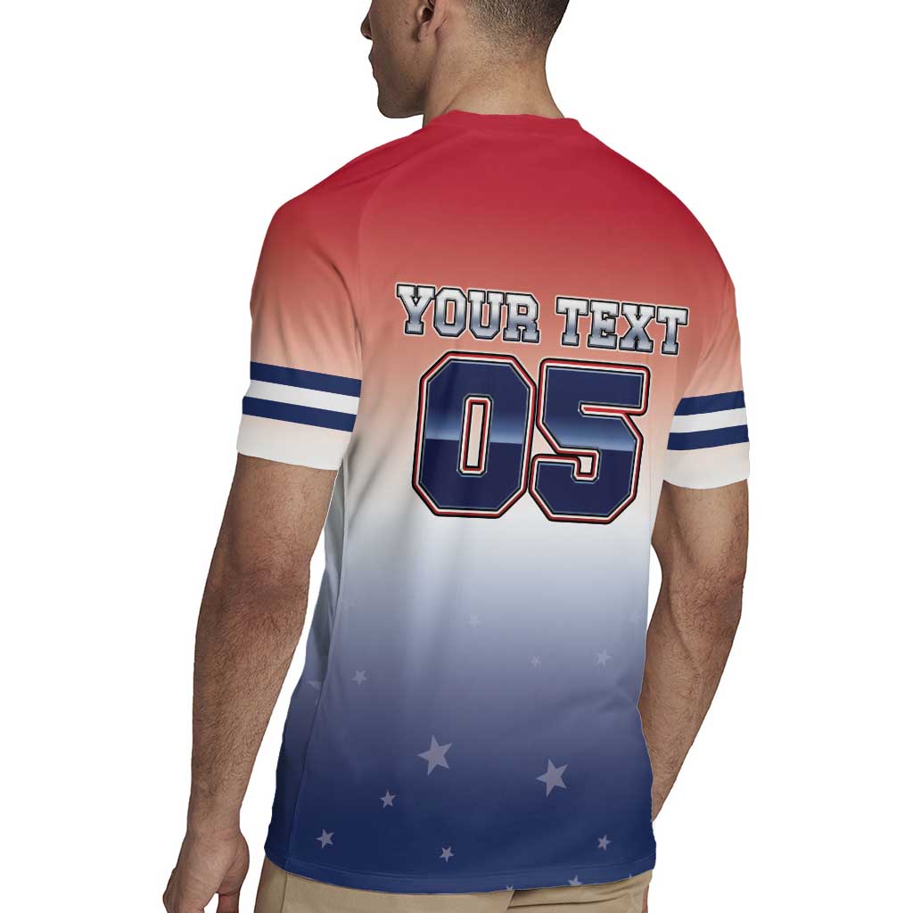 Custom USA Ice Hockey Team Rugby Jersey Go USA Unique Style