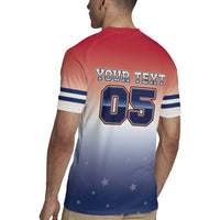 Custom USA Ice Hockey Team Rugby Jersey Go USA Unique Style