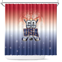 USA Ice Hockey Team Shower Curtain Go USA Unique Style