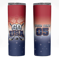 Custom USA Ice Hockey Team Skinny Tumbler Go USA Unique Style