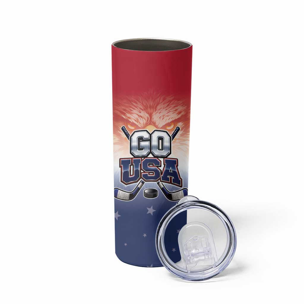 Custom USA Ice Hockey Team Skinny Tumbler Go USA Unique Style