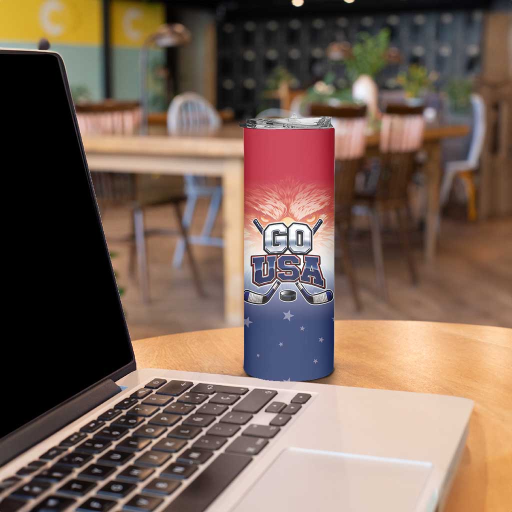 Custom USA Ice Hockey Team Skinny Tumbler Go USA Unique Style