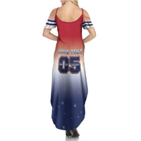 Custom USA Ice Hockey Team Summer Maxi Dress Go USA Unique Style