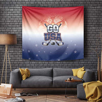 USA Ice Hockey Team Tapestry Go USA Unique Style