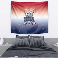USA Ice Hockey Team Tapestry Go USA Unique Style