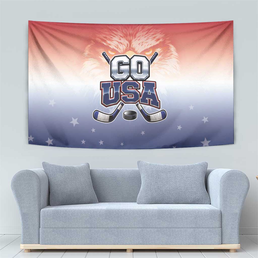 USA Ice Hockey Team Tapestry Go USA Unique Style