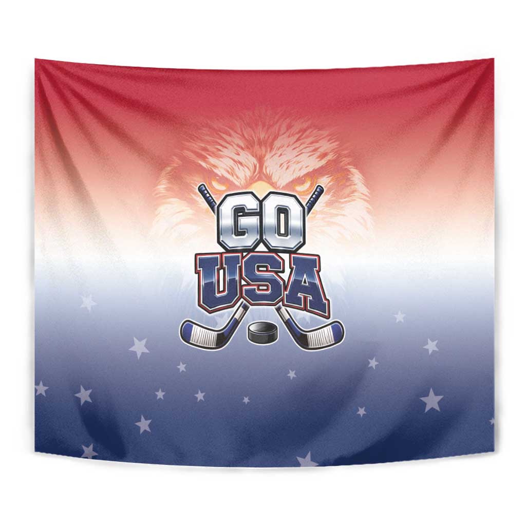 USA Ice Hockey Team Tapestry Go USA Unique Style