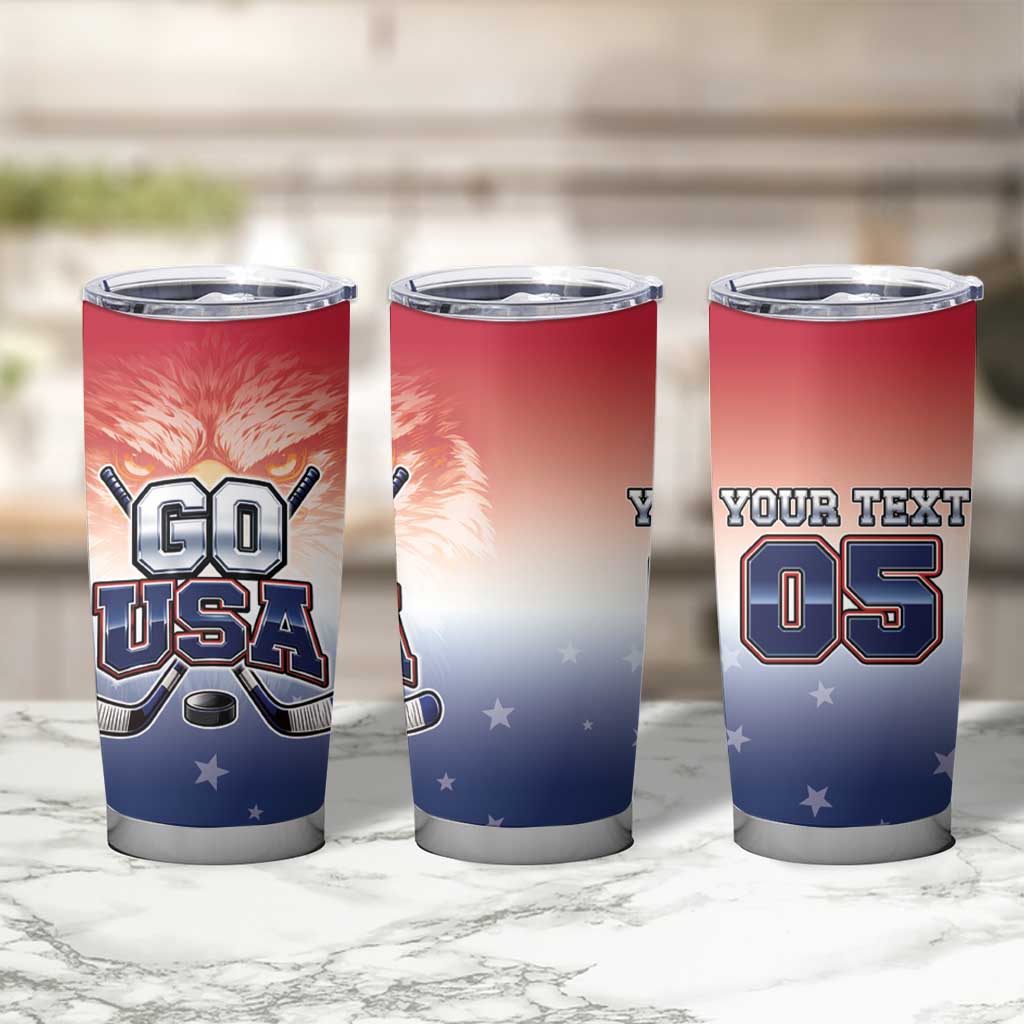 Custom USA Ice Hockey Team Tumbler Cup Go USA Unique Style