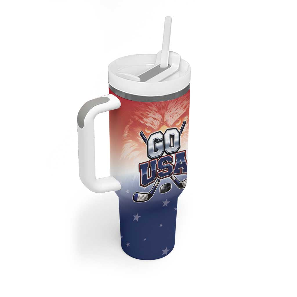 Custom USA Ice Hockey Team Tumbler With Handle Go USA Unique Style