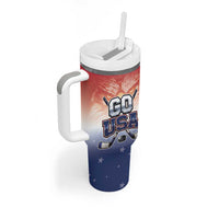 Custom USA Ice Hockey Team Tumbler With Handle Go USA Unique Style