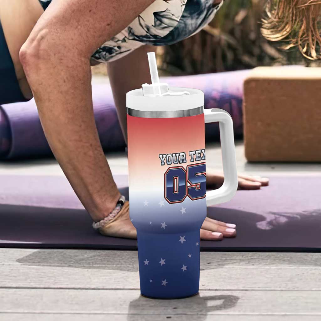 Custom USA Ice Hockey Team Tumbler With Handle Go USA Unique Style