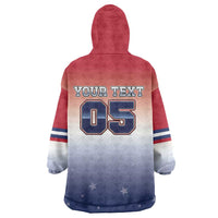 Custom USA Ice Hockey Team Wearable Blanket Hoodie Go USA Unique Style