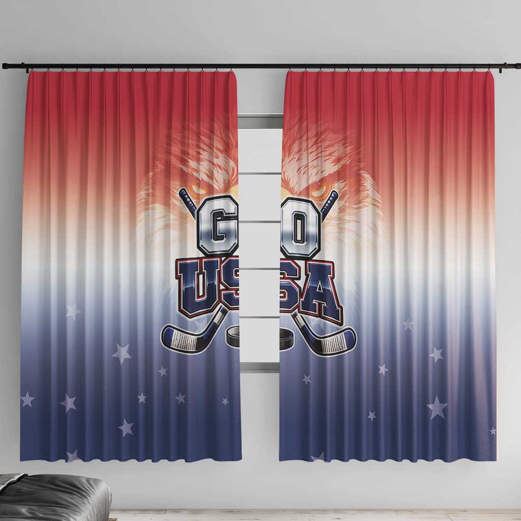 USA Ice Hockey Team Window Curtain Go USA Unique Style