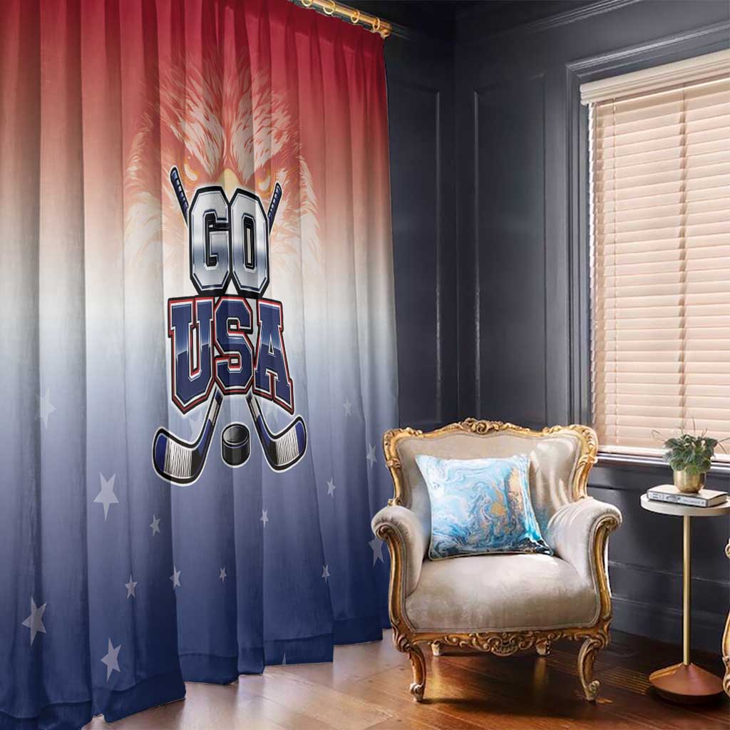 USA Ice Hockey Team Window Curtain Go USA Unique Style