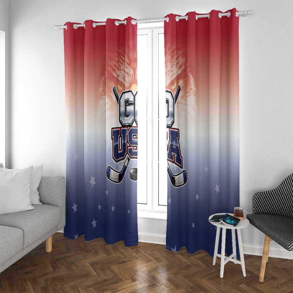 USA Ice Hockey Team Window Curtain Go USA Unique Style