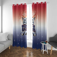 USA Ice Hockey Team Window Curtain Go USA Unique Style