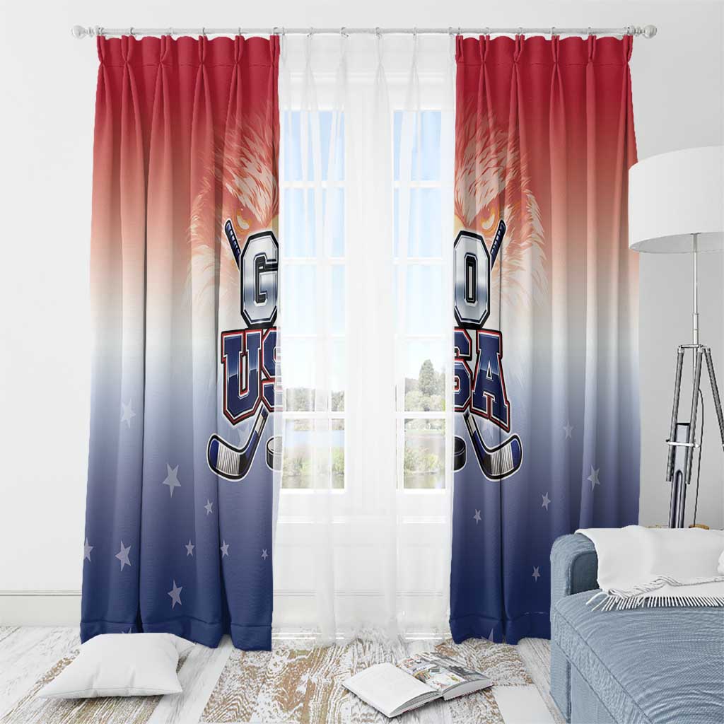 USA Ice Hockey Team Window Curtain Go USA Unique Style