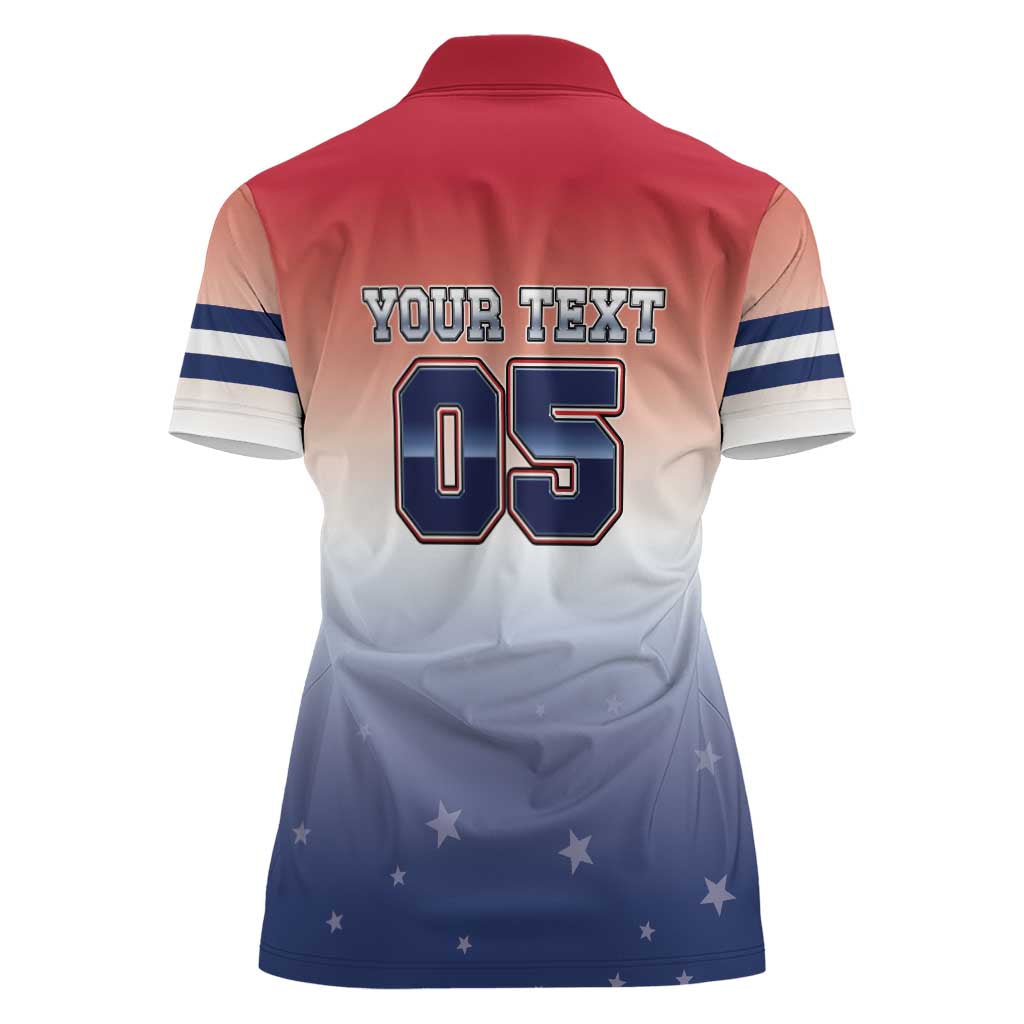 Custom USA Ice Hockey Team Women Polo Shirt Go USA Unique Style