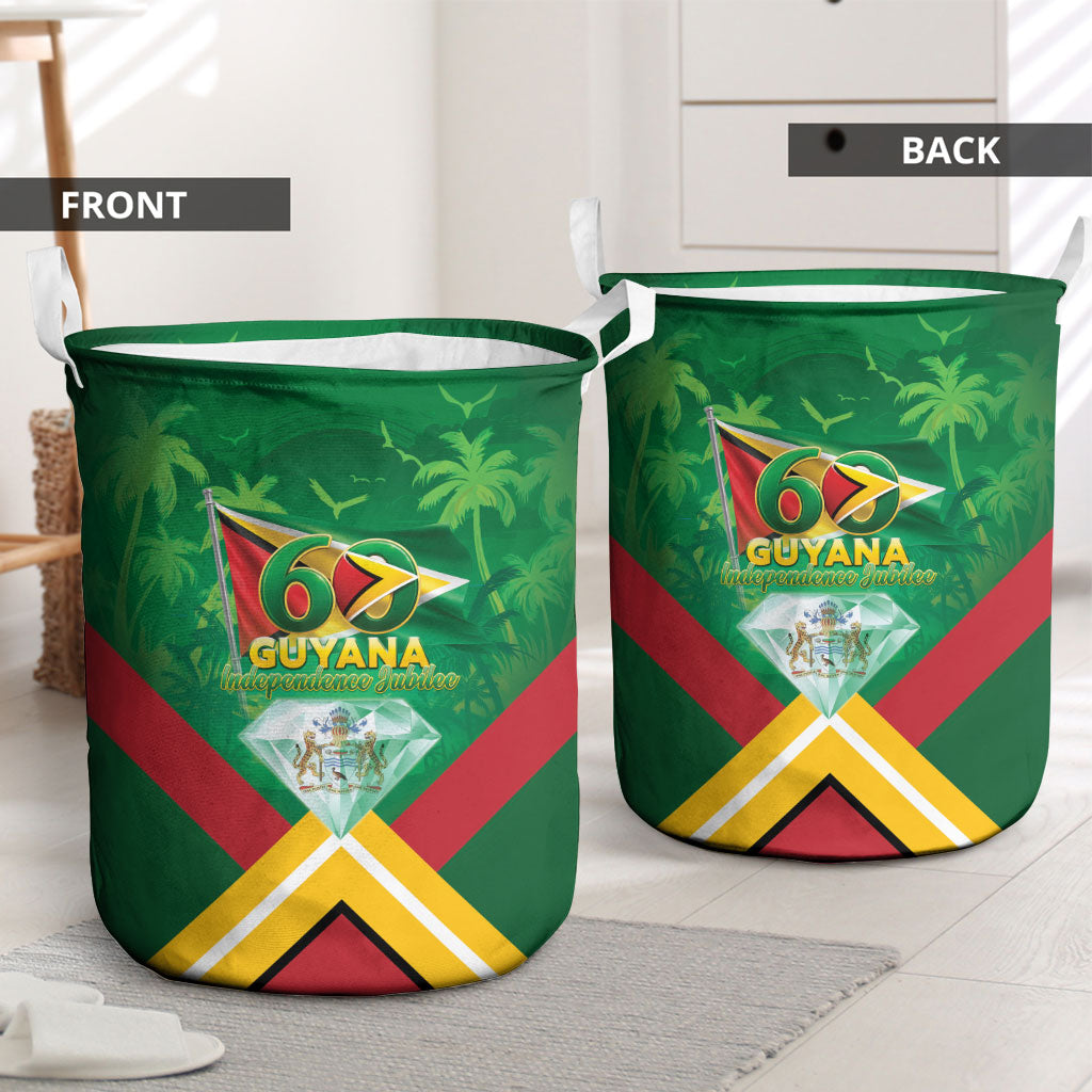 Guyana 60th Independence Diamond Jubilee Laundry Basket