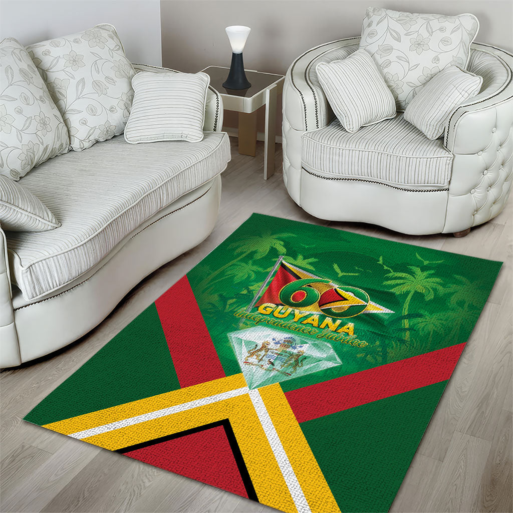 Guyana 60th Independence Diamond Jubilee Area Rug