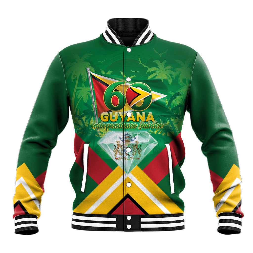 Guyana 60th Independence Diamond Jubilee Baseball Jacket