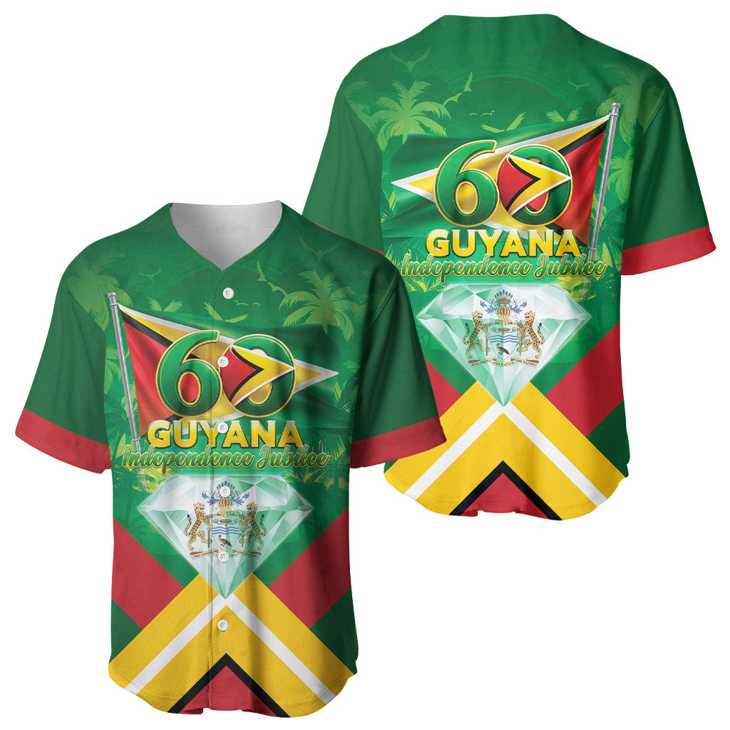 Guyana 60th Independence Diamond Jubilee Baseball Jersey