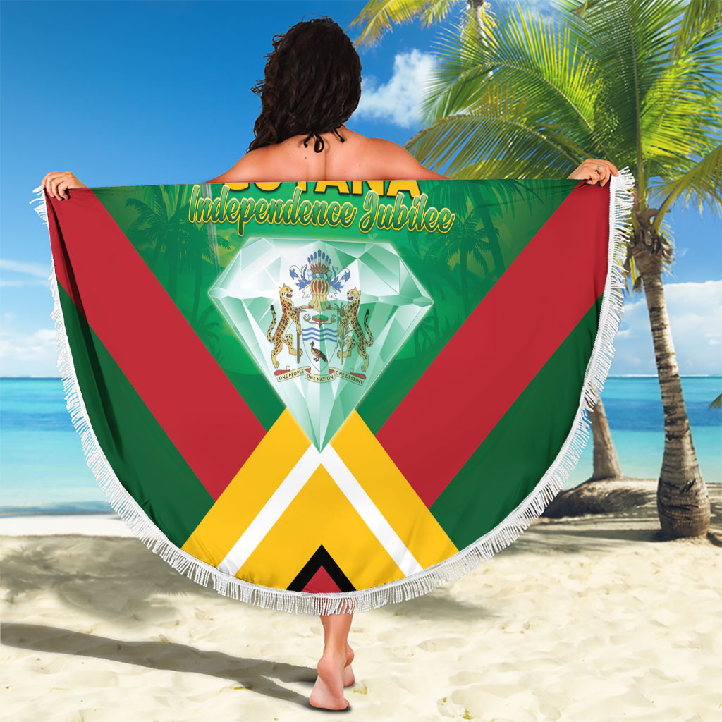 Guyana 60th Independence Diamond Jubilee Beach Blanket