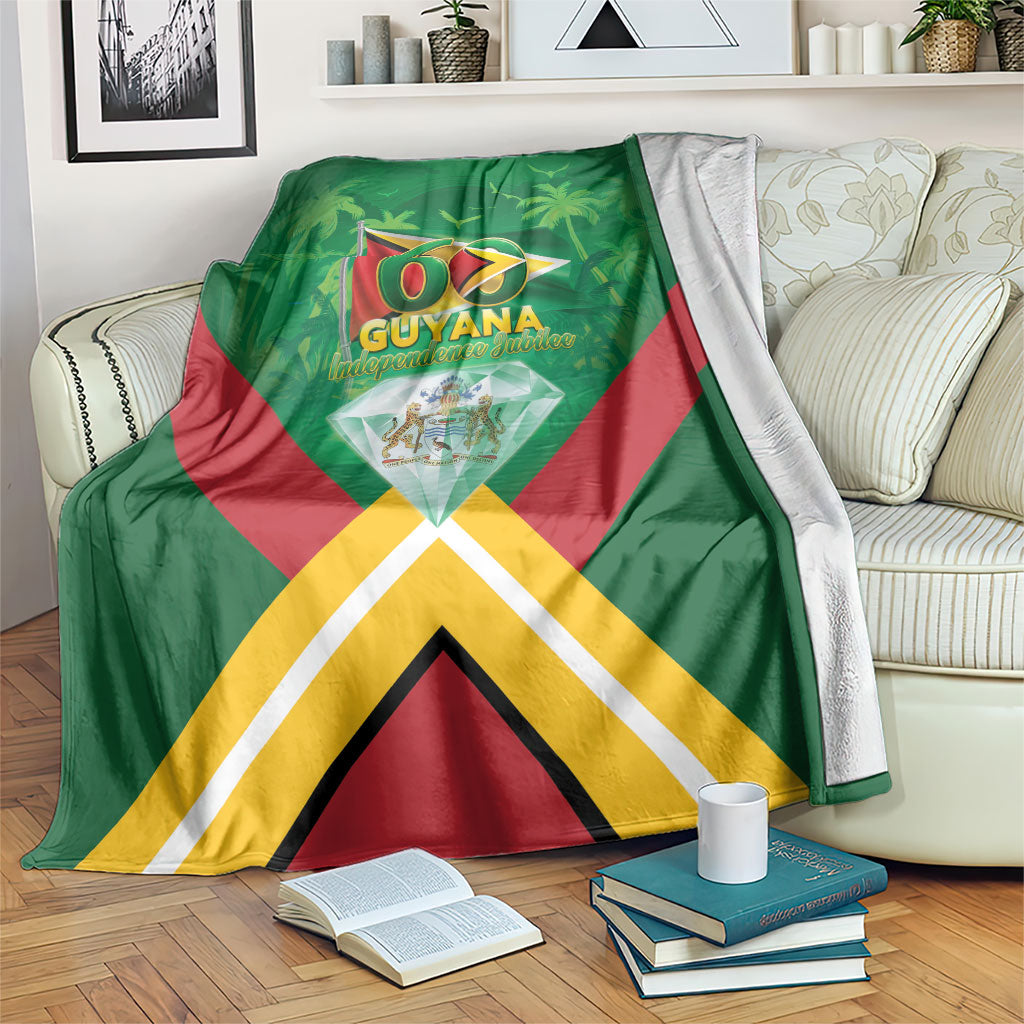 Guyana 60th Independence Diamond Jubilee Blanket