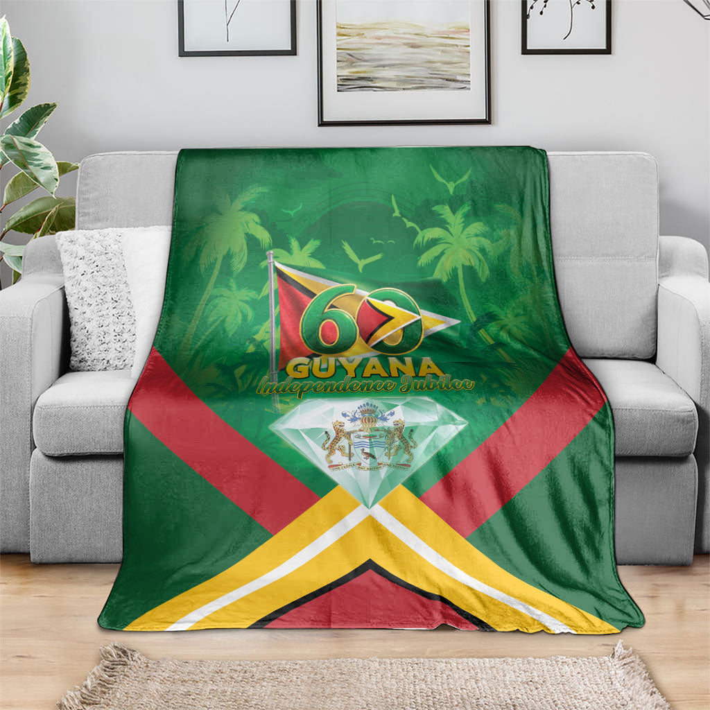 Guyana 60th Independence Diamond Jubilee Blanket