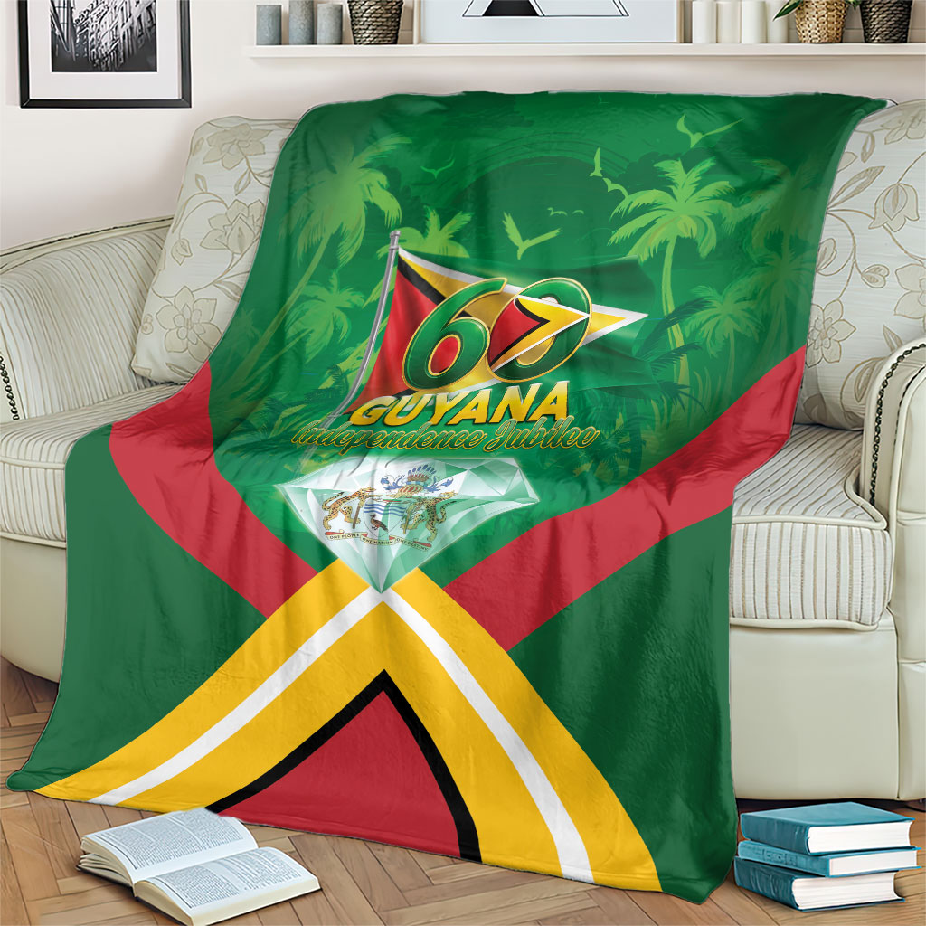 Guyana 60th Independence Diamond Jubilee Blanket