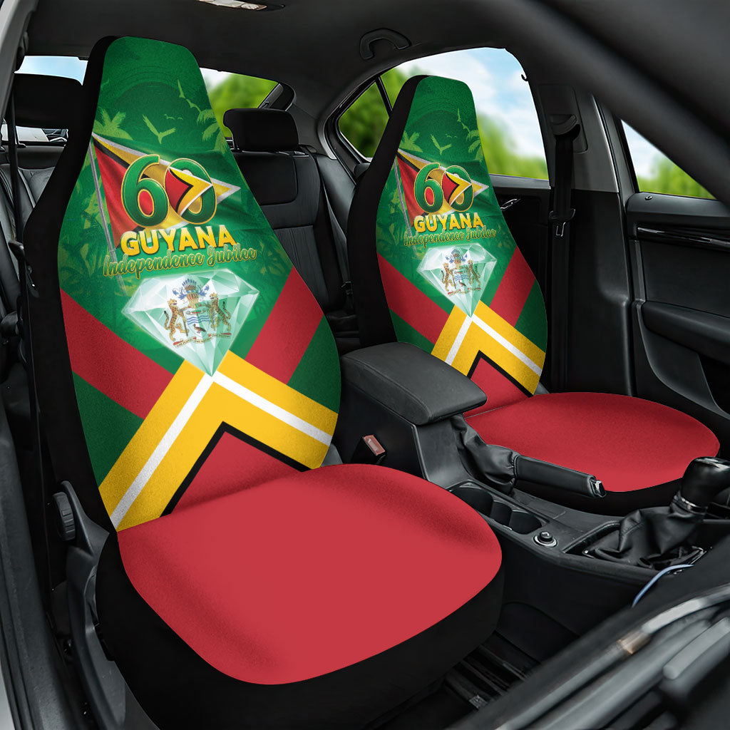 Guyana 60th Independence Diamond Jubilee Car Seat Cover