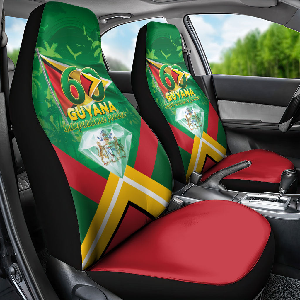 Guyana 60th Independence Diamond Jubilee Car Seat Cover