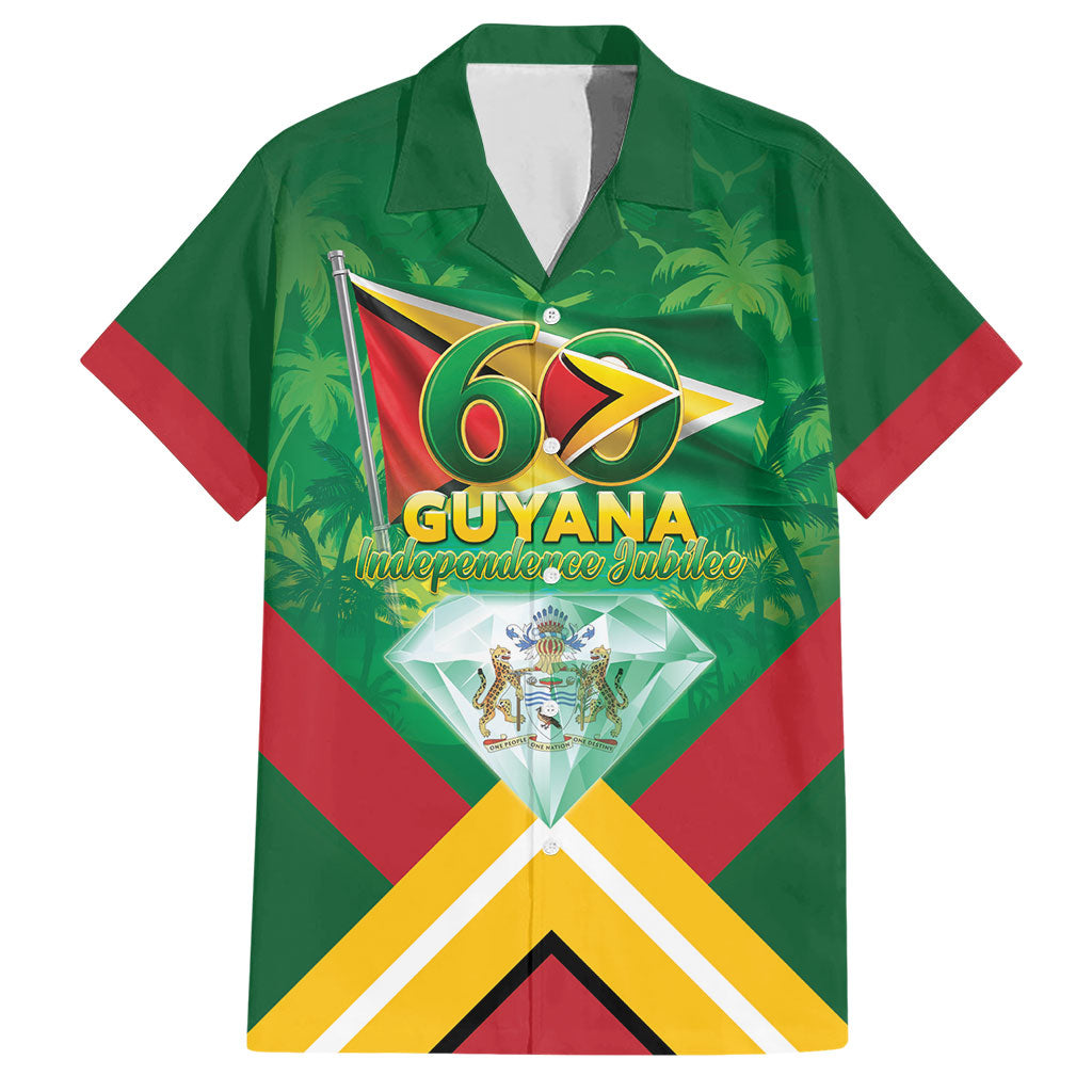Guyana 60th Independence Diamond Jubilee Hawaiian Shirt