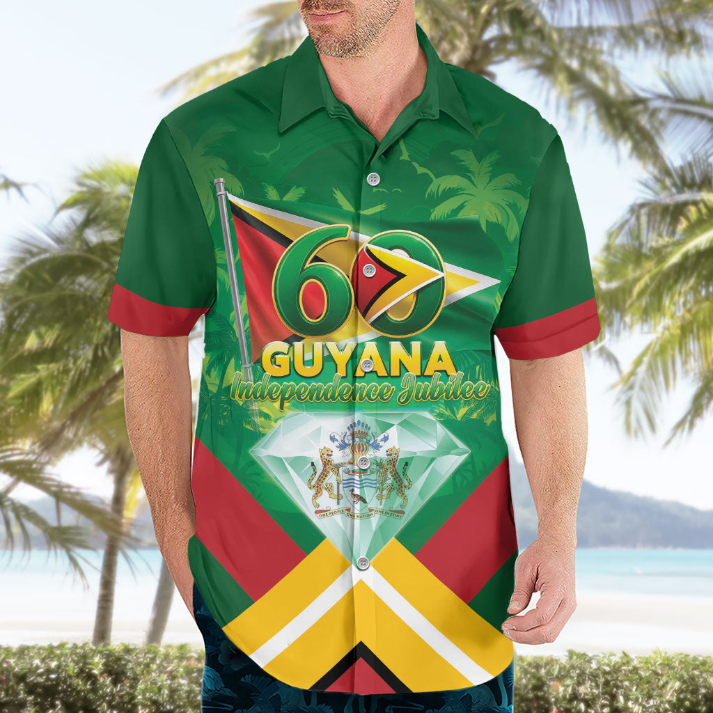 Guyana 60th Independence Diamond Jubilee Hawaiian Shirt