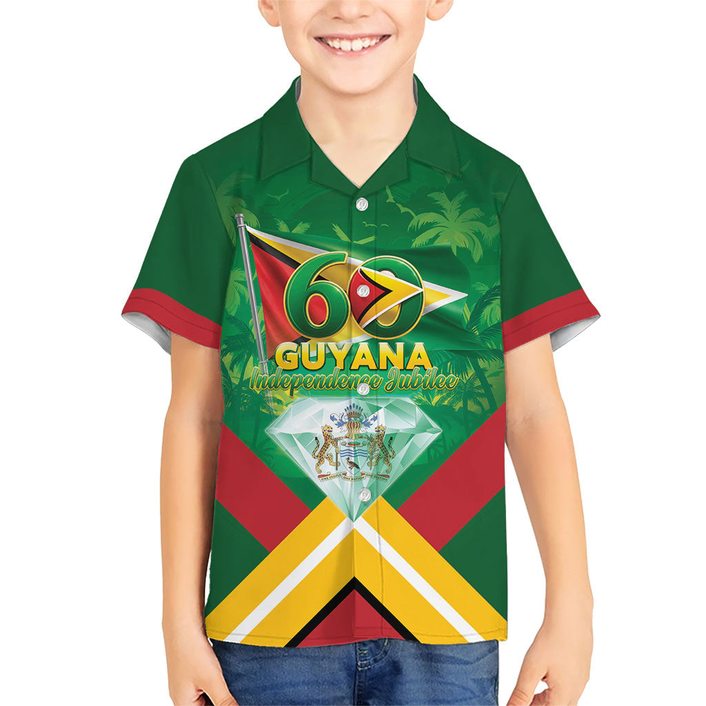 Guyana 60th Independence Diamond Jubilee Hawaiian Shirt