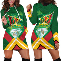 Guyana 60th Independence Diamond Jubilee Hoodie Dress