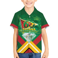 Guyana 60th Independence Diamond Jubilee Kid Hawaiian Shirt