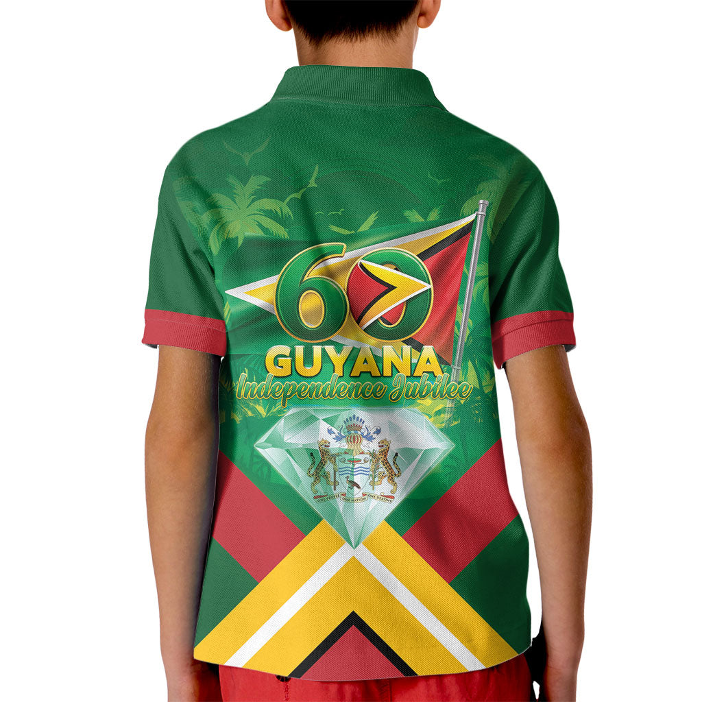 Guyana 60th Independence Diamond Jubilee Kid Polo Shirt