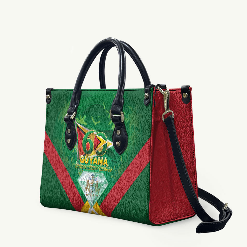 Guyana 60th Independence Diamond Jubilee Leather Bag