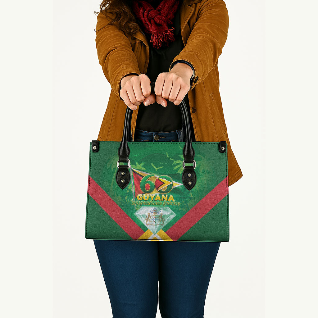 Guyana 60th Independence Diamond Jubilee Leather Bag